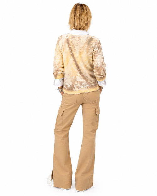 Cardigan Jacquard Beige Sfumato – Markup
