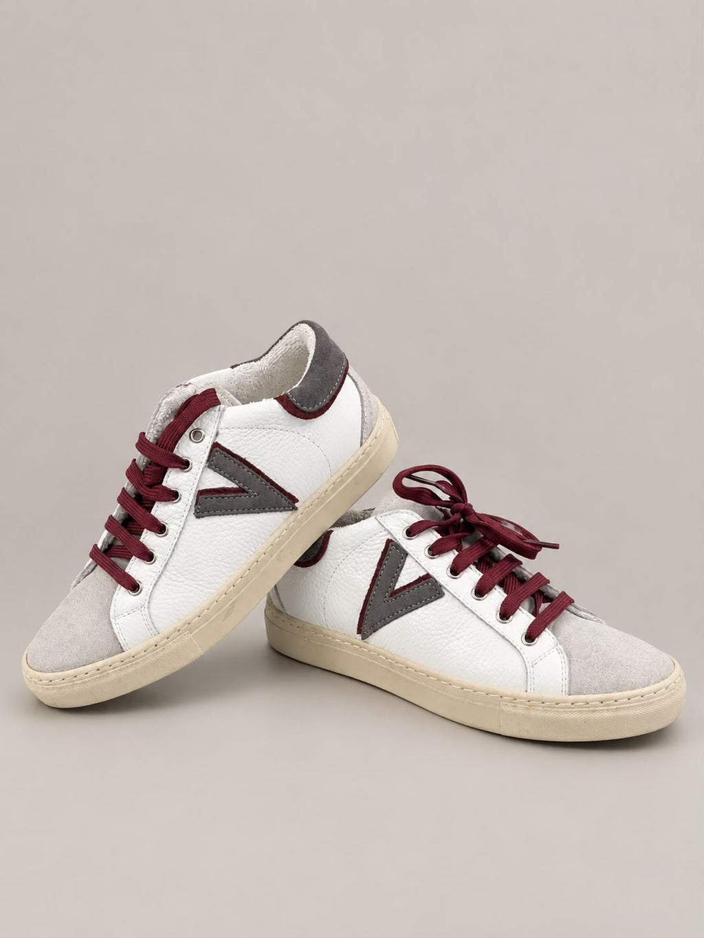 Sneakers V2 – Bordeaux & Antracite